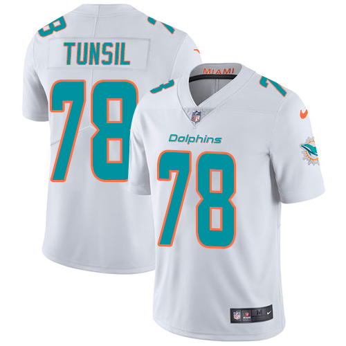 Miami Dolphins #78 Laremy Tunsil White Men's Stitched Vapor Untouchable Limited Jersey Men's cheap jerseys for sale - CheapJerseys.Shop