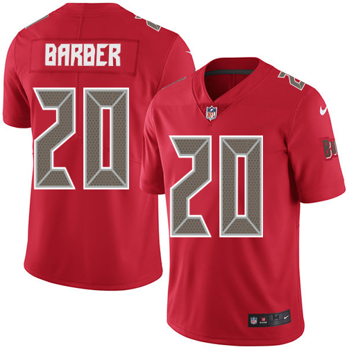 Tampa Bay Buccaneers #20 Ronde Barber Red Men's Stitched Limited Rush Jersey Men's cheap jerseys for sale - CheapJerseys.Shop