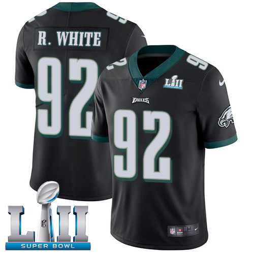 Philadelphia Eagles #92 Reggie White Black Alternate Super Bowl LII Men's Stitched Vapor Untouchable Limited Jersey Men's cheap jerseys for sale - CheapJerseys.Shop
