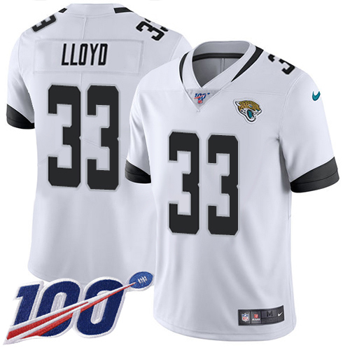 Jaguars #33 Devin Lloyd White Youth Stitched 100th Season Vapor Limited Jersey cheap jerseys for sale - CheapJerseys.Shop