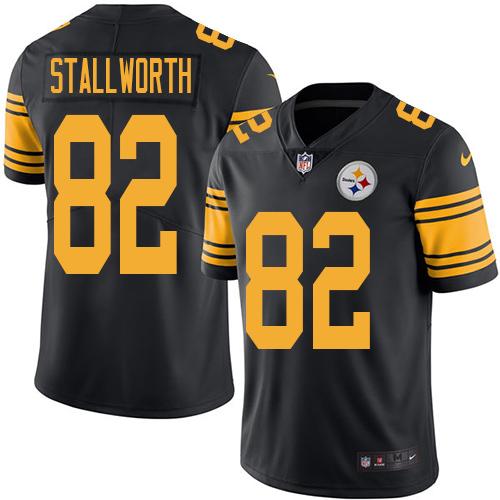Pittsburgh Steelers #82 John Stallworth Black Men's Stitched Limited Rush Jersey Men's cheap jerseys for sale - CheapJerseys.Shop