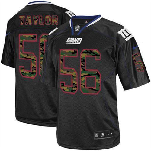 Giants #56 Lawrence Taylor Black Men's Stitched Elite Camo Fashion Jersey cheap jerseys for sale - CheapJerseys.Shop