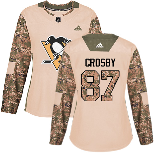 Pittsburgh Penguins #87 Sidney Crosby Camo Authentic 2017 Veterans Day Women's Stitched Jersey Womens cheap jerseys for sale - CheapJerseys.Shop