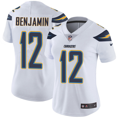 Los Angeles Chargers #12 Travis Benjamin White Women's Stitched Vapor Untouchable Limited Jersey Womens cheap jerseys for sale - CheapJerseys.Shop