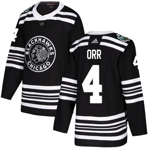 Chicago Blackhawks #4 Bobby Orr Black Authentic 2019 Winter Classic Stitched Jersey Men's cheap jerseys for sale - CheapJerseys.Shop