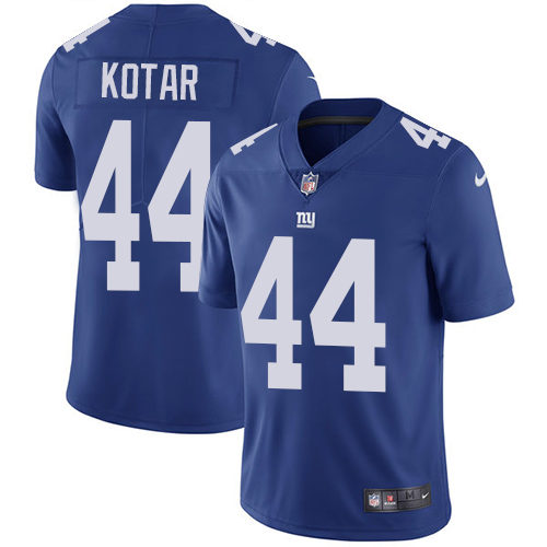 New York Giants #44 Doug Kotar Royal Blue Team Color Men's Stitched Vapor Untouchable Limited Jersey Men's cheap jerseys for sale - CheapJerseys.Shop