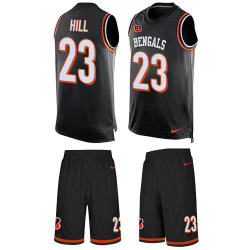 Bengals #23 Daxton Hill Black Team Color Men's Stitched Limited Tank Top Suit Jersey cheap jerseys for sale - CheapJerseys.Shop