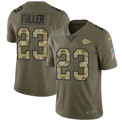 Kansas City Chiefs #23 Kendall Fuller Olive/Camo Men's Stitched Limited 2017 Salute To Service Jersey Men's cheap jerseys for sale - CheapJerseys.Shop