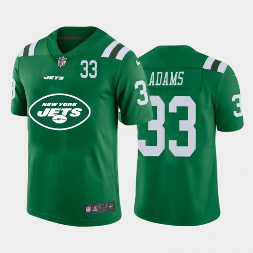 New York New York Jets #33 Jamal Adams Green Men's Big Team Logo Player Vapor Limited Jersey Men's cheap jerseys for sale - CheapJerseys.Shop