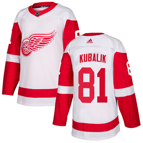 Red Wings #81 Dominik Kubalik White Road Authentic Stitched Jersey cheap jerseys for sale - CheapJerseys.Shop