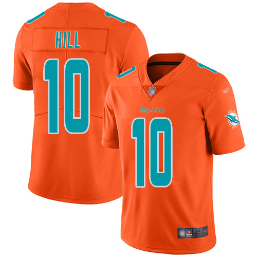 Dolphins #10 Tyreek Hill Orange Men's Stitched Limited Inverted Legend Jersey cheap jerseys for sale - CheapJerseys.Shop