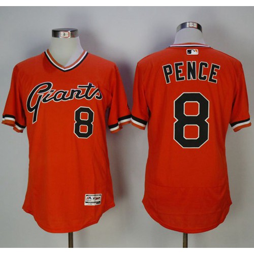 San Francisco Giants #8 Hunter Pence Orange Flexbase Authentic Collection Cooperstown Stitched Jersey Men's cheap jerseys for sale - CheapJerseys.Shop