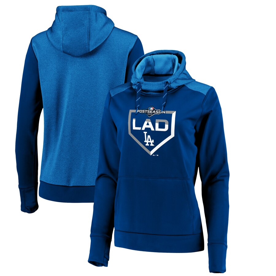 Los Angeles Dodgers Majestic Women's 2019 Postseason Dugout Authentic Pullover Hoodie Royal cheap jerseys for sale - CheapJerseys.Shop