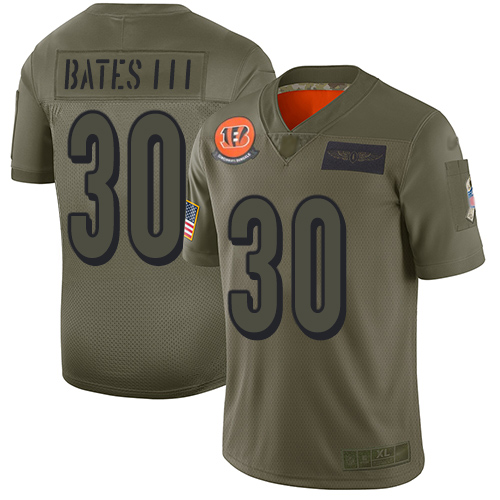 Bengals #30 Jessie Bates III Camo Men's Stitched Limited 2019 Salute To Service Jersey cheap jerseys for sale - CheapJerseys.Shop