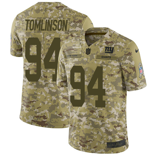 New York Giants #94 Dalvin Tomlinson Camo Youth Stitched Limited 2018 Salute to Service Jersey Youth cheap jerseys for sale - CheapJerseys.Shop
