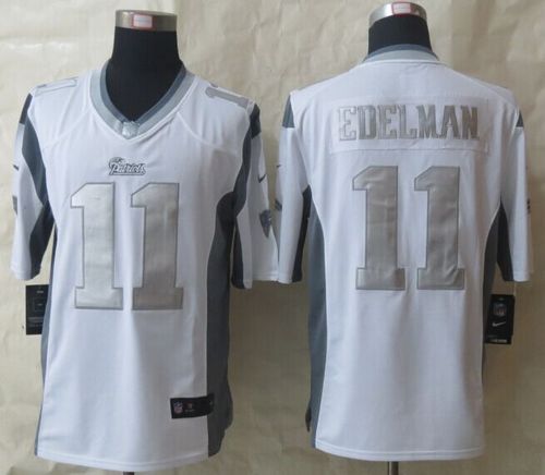 Patriots #11 Julian Edelman White Men's Stitched Limited Platinum Jersey cheap jerseys for sale - CheapJerseys.Shop