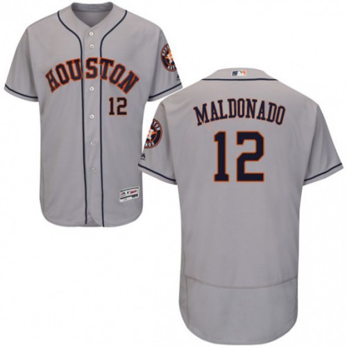 Houston Astros #12 Martin Maldonado Grey Flexbase Authentic Collection Stitched Jersey Men's cheap jerseys for sale - CheapJerseys.Shop