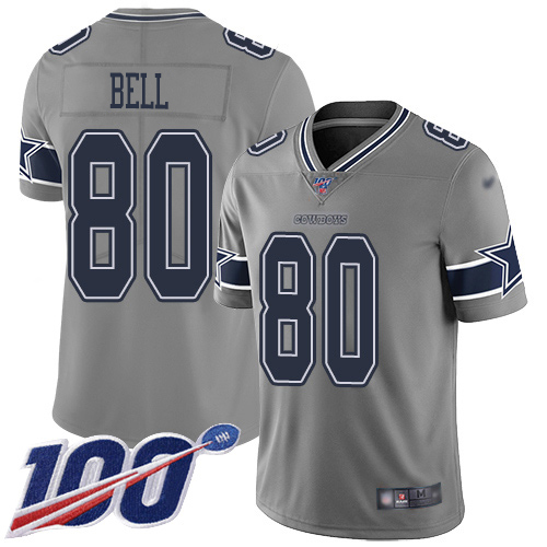 Dallas Cowboys #80 Blake Bell Gray Youth Stitched Limited Inverted Legend 100th Season Jersey Youth cheap jerseys for sale - CheapJerseys.Shop
