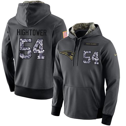 Men's New England Patriots #54 Dont'a Hightower Stitched Black Anthracite Salute To Service Player Performance Hoodie cheap jerseys for sale - CheapJerseys.Shop