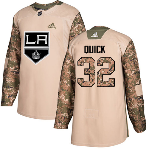 Los Angeles Kings #32 Jonathan Quick Camo Authentic 2017 Veterans Day Stitched Youth Jersey Youth cheap jerseys for sale - CheapJerseys.Shop
