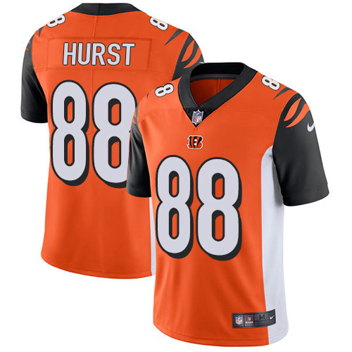 Bengals #88 Hayden Hurst Orange Alternate Men's Stitched Vapor Untouchable Limited Jersey cheap jerseys for sale - CheapJerseys.Shop