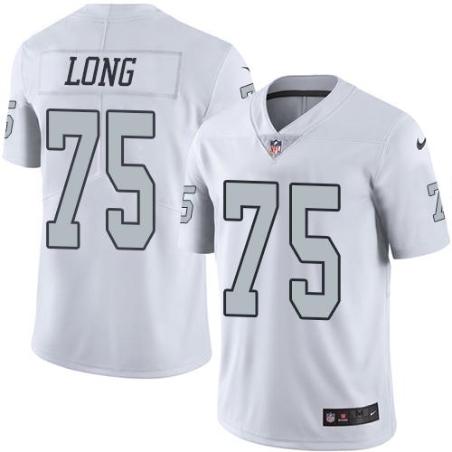 Las Vegas Raiders #75 Howie Long White Men's Stitched Limited Rush Jersey Men's cheap jerseys for sale - CheapJerseys.Shop