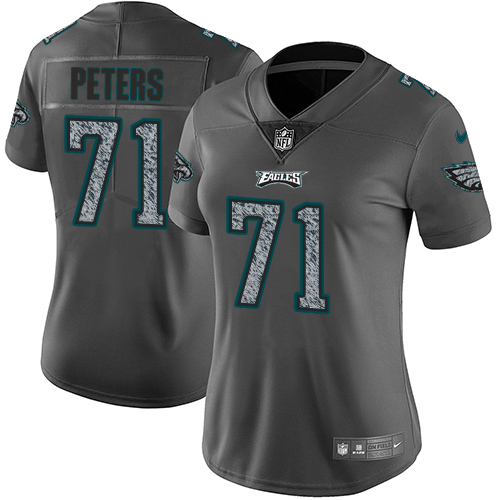 Philadelphia Eagles #71 Jason Peters Gray Static Women's Stitched Vapor Untouchable Limited Jersey Womens cheap jerseys for sale - CheapJerseys.Shop