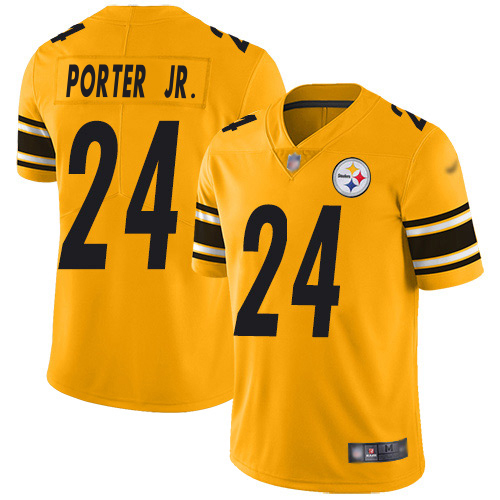 Steelers #24 Joey Porter Jr. Gold Youth Stitched Limited Inverted Legend Jersey cheap jerseys for sale - CheapJerseys.Shop