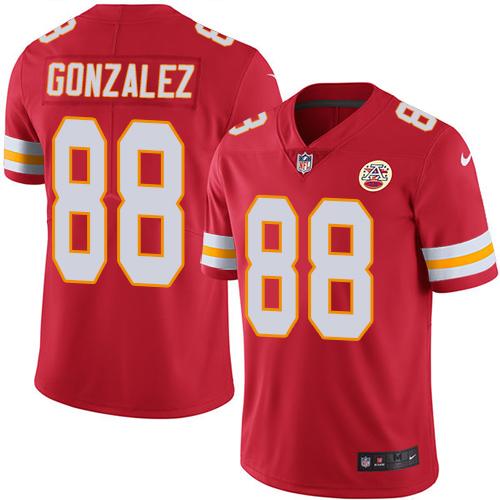 Kansas City Chiefs #88 Tony Gonzalez Red Team Color Men's Stitched Vapor Untouchable Limited Jersey Men's cheap jerseys for sale - CheapJerseys.Shop