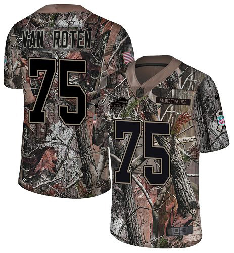 Bills #75 Greg Van Roten Camo Youth Stitched Limited Rush Realtree Jersey cheap jerseys for sale - CheapJerseys.Shop