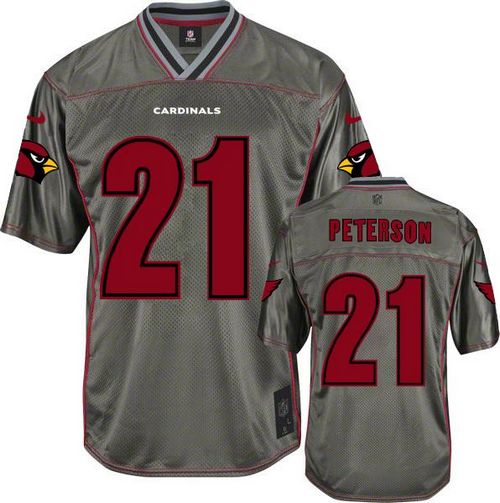 Cardinals #21 Patrick Peterson Grey Men's Stitched Elite Vapor Jersey cheap jerseys for sale - CheapJerseys.Shop