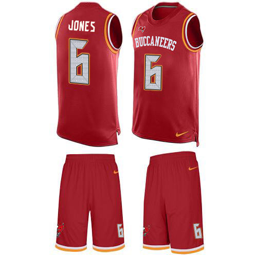 Buccaneers #6 Julio Jones Red Team Color Men's Stitched Limited Tank Top Suit Jersey cheap jerseys for sale - CheapJerseys.Shop
