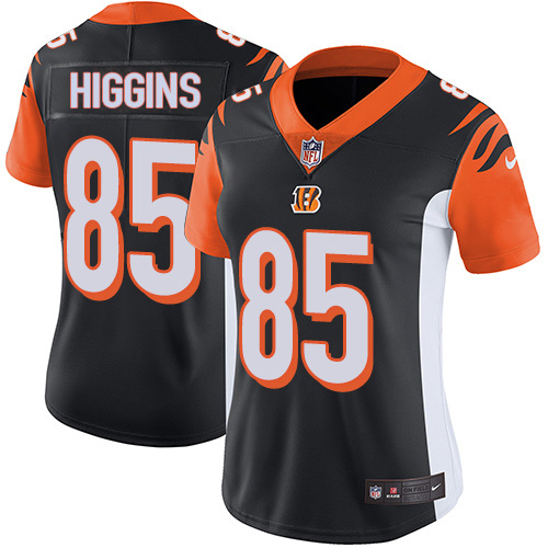 Bengals #85 Tee Higgins Black Team Color Women's Stitched Vapor Untouchable Limited Jersey cheap jerseys for sale - CheapJerseys.Shop