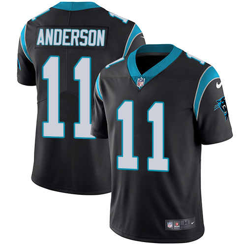 Carolina Panthers #11 Robby Anderson Black Team Color Men's Stitched Vapor Untouchable Limited Jersey Men's cheap jerseys for sale - CheapJerseys.Shop