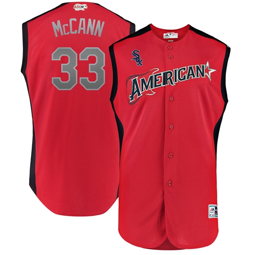 Chicago White Sox #33 James McCann Red 2019 All-Star American League Stitched Jersey Men's cheap jerseys for sale - CheapJerseys.Shop