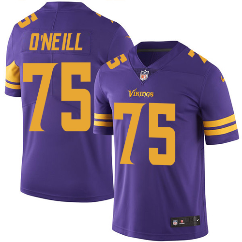 Minnesota Vikings #75 Brian O'Neill Purple Men's Stitched Limited Rush Jersey Men's cheap jerseys for sale - CheapJerseys.Shop