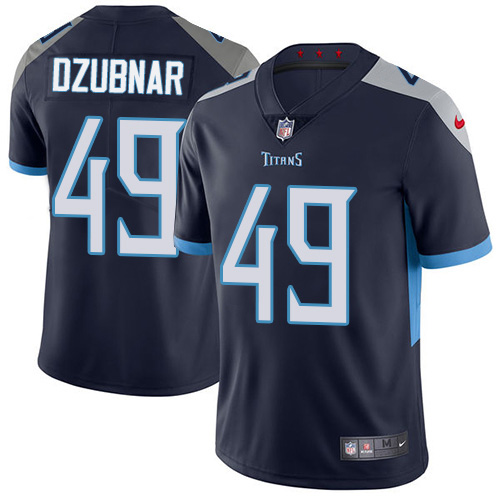 Tennessee Titans #49 Nick Dzubnar Navy Blue Team Color Men's Stitched Vapor Untouchable Limited Jersey Men's cheap jerseys for sale - CheapJerseys.Shop