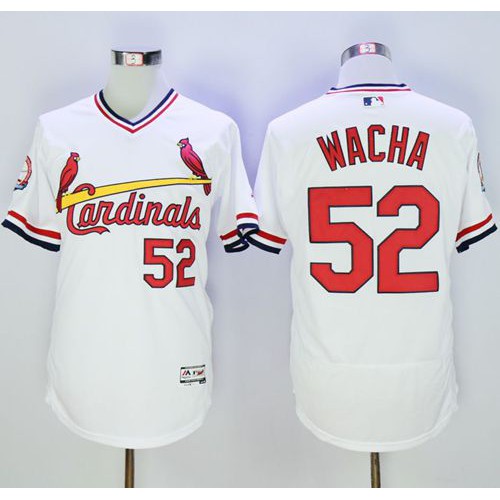 St.Louis Cardinals #52 Michael Wacha White Flexbase Authentic Collection Cooperstown Stitched Jersey Men's cheap jerseys for sale - CheapJerseys.Shop