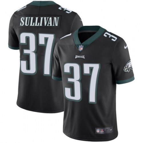 Philadelphia Eagles #37 Tre Sullivan Black Alternate Men's Stitched Vapor Untouchable Limited Jersey Men's cheap jerseys for sale - CheapJerseys.Shop