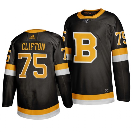 Boston Boston Bruins #75 Connor Clifton Black 2019-20 Authentic Third Stitched Jersey Men's cheap jerseys for sale - CheapJerseys.Shop