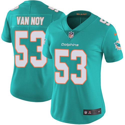 Miami Dolphins #53 Kyle Van Noy Aqua Green Team Color Women's Stitched Vapor Untouchable Limited Jersey Womens cheap jerseys for sale - CheapJerseys.Shop