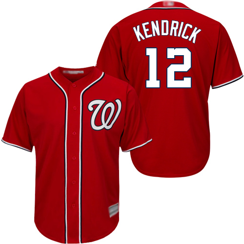 Washington Nationals #12 Howie Kendrick Red Cool Base Stitched Jersey Men's cheap jerseys for sale - CheapJerseys.Shop