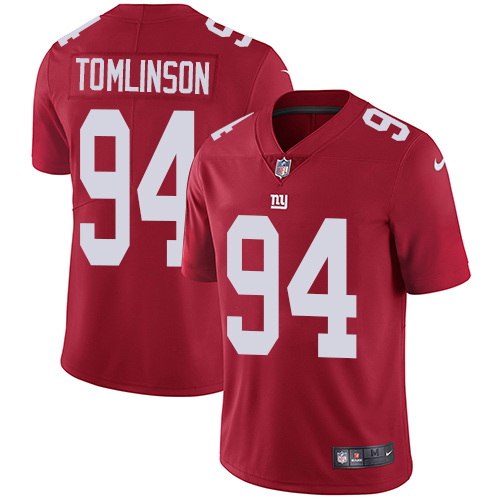 New York Giants #94 Dalvin Tomlinson Red Alternate Men's Stitched Vapor Untouchable Limited Jersey Men's cheap jerseys for sale - CheapJerseys.Shop