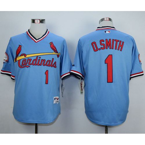 St.Louis Cardinals #1 Ozzie Smith Blue 1982 Turn Back The Clock Stitched Jersey Men's cheap jerseys for sale - CheapJerseys.Shop