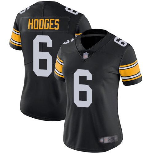 Pittsburgh Steelers #6 Devlin Hodges Black Alternate Women's Stitched Vapor Untouchable Limited Jersey Womens cheap jerseys for sale - CheapJerseys.Shop