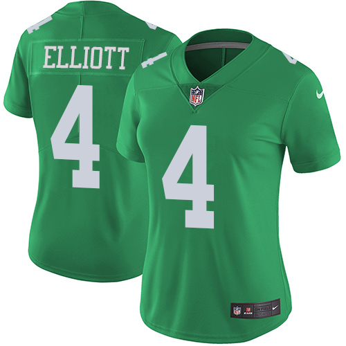 Philadelphia Eagles #4 Jake Elliott Green Women's Stitched Limited Rush Jersey Womens cheap jerseys for sale - CheapJerseys.Shop