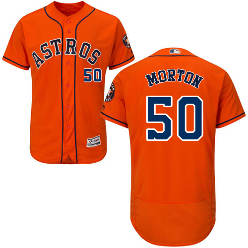 Houston Astros #50 Charlie Morton Orange Flexbase Authentic Collection Stitched Jersey Men's cheap jerseys for sale - CheapJerseys.Shop