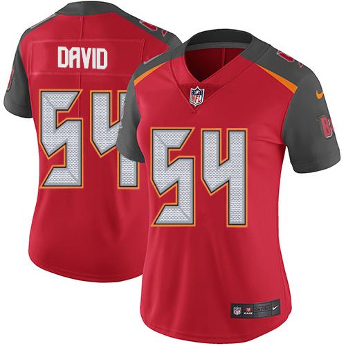 Buccaneers #54 Lavonte David Red Team Color Women's Stitched Vapor Untouchable Limited Jersey cheap jerseys for sale - CheapJerseys.Shop