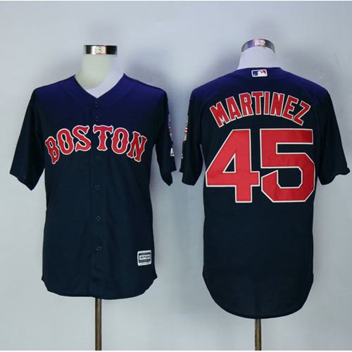 Boston Red Sox #45 Pedro Martinez Navy Blue New Cool Base Stitched Jersey Men's cheap jerseys for sale - CheapJerseys.Shop