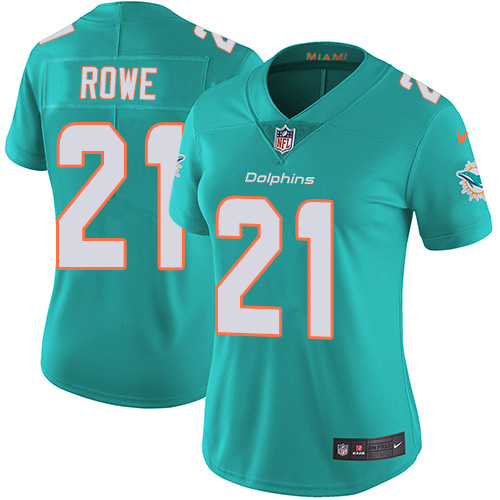 Miami Dolphins #21 Eric Rowe Aqua Green Team Color Women's Stitched Vapor Untouchable Limited Jersey Womens cheap jerseys for sale - CheapJerseys.Shop